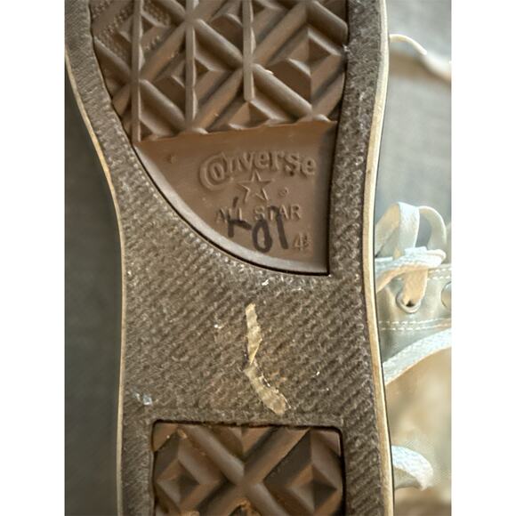 Woman 4.5 US Vintage Grey Ombré Sparkle Knee High Converse All Star Chuck Taylor - Picture 4 of 5